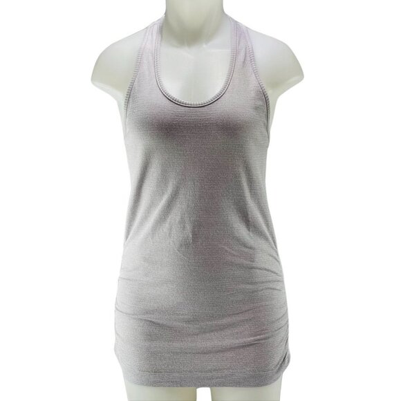 Athleta Womens Racerback Tank Top Size S Light Gray - Picture 1 of 7